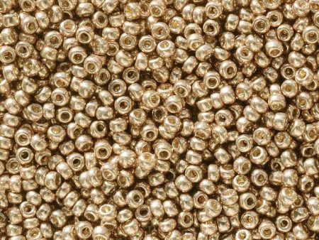 Miyuki 11 Round Seed Bead, 11-5104, Duracoat Galvanized Rose Champagne on Sale