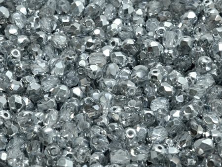 4mm Czech Fire Polish Round Bead, Crystal Labrador, 50 pieces Cheap