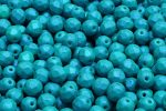 6mm Czech Fire Polish Round Bead, Tropical Mint, 50 pieces Sale