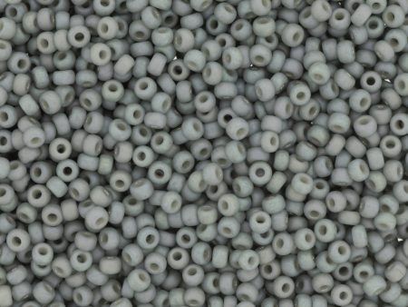 Miyuki 11 Round Seed Bead, 11-4705, Matte Opaque Glazed Shark Fin AB Sale