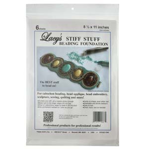 Lacy s Stiff Stuff 8.5 x 11 inches Beading Foundation, White (6 sheets) Online Hot Sale