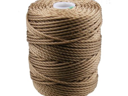 C-Lon Tex 400 Heavy Weight Bead Cord, Dark Tan ,1.0mm, 36 Yard Spool Online Hot Sale