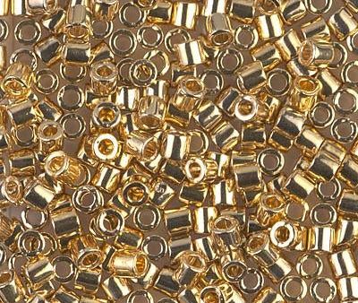 Miyuki Delica Bead 8 0, DBL0034, 24kt Gold Light Plated Sale