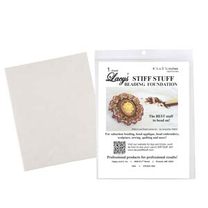 Lacy s Stiff Stuff 4.25 x 5.5 inches Beading Foundation, White(1 sheet) For Cheap