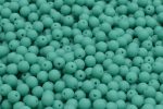 4mm Czech Round Druk Bead, Matte Turquoise Green, 50 pieces Online now