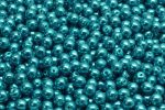 4mm Czech Round Druk Bead, Teal Blue Pearl, 50 pieces Sale