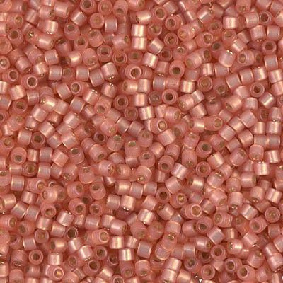 Miyuki Delica Bead 10 0, DBM0622, Dyed Peach Silver Lined Alabaster Supply