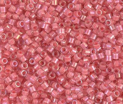 Miyuki Delica Bead 10 0, DBM0070, Coral Lined Crystal Luster on Sale