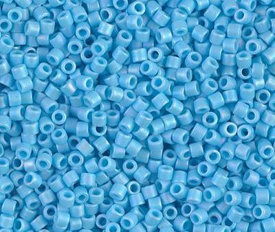 Miyuki Delica Bead 10 0, DBM0879, Matte Opaque Turquoise Blue AB Hot on Sale