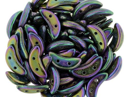 CzechMates Two Hole Crescent, Iris Purple Hot on Sale