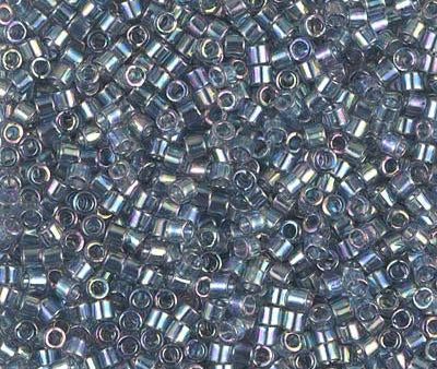 Miyuki Delica Bead 10 0, DBM0111, Transparent Blue Gray Rainbow Gold Luster Hot on Sale