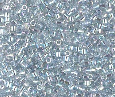 Miyuki Delica Bead 10 0, DBM0110, Transparent Light Marine Blue Gold Luster Online Sale