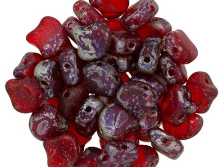 Ginko Beads, Matte Siam Ruby Rembrandt, 8 grams For Cheap