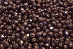 4mm Czech Fire Polish Round Bead, Crystal Bronze, 50 pieces Online