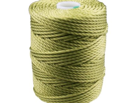 C-Lon Tex 400 Heavy Weight Bead Cord, Chartreuse ,1.0mm, 36 Yard Spool For Sale