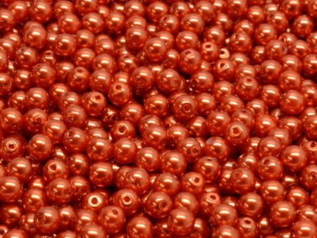 4mm Czech Round Druk Bead, Hyacinth Pearl, 50 pieces Fashion