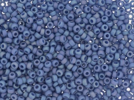 Miyuki 11 Round Seed Bead, 11-4704, Matte Opaque Glazed Mermaid Blue AB Online Hot Sale