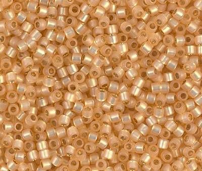 Miyuki Delica Bead 10 0, DBM0621, Dyed Light Apricot Silver Lined Alabaster For Cheap