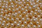 6mm Czech Round Druk Bead, Champagne Pearl, 50 pieces Online Hot Sale