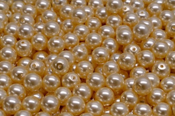 6mm Czech Round Druk Bead, Champagne Pearl, 50 pieces Online Hot Sale