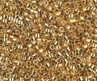 Miyuki Delica Bead 10 0, DBM0031, 24kt Gold Plated Supply