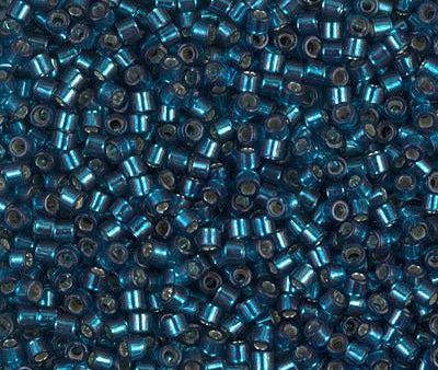 Miyuki Delica Bead 10 0, DBM0608, Dyed Silver Lined Blue Zircon Online now