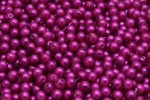 4mm Czech Round Druk Bead, Matte Fuchsia Pearl, 50 pieces Online Hot Sale