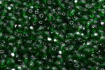 4mm Czech Fire Polish Round Bead, Emerald, 50 pieces Discount