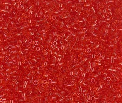 Miyuki Delica Bead 15 0, DBS0704, Transparent Red Orange Online Hot Sale