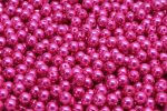 4mm Czech Round Druk Bead, Fuchsia Pearl, 50 pieces Online now