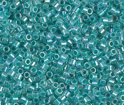 Miyuki Delica Bead 10 0, DBM0079, Turquoise Green Lined Crystal AB Hot on Sale