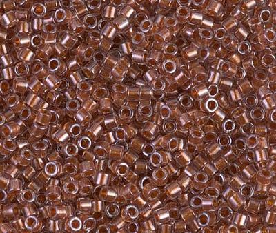 Miyuki Delica Bead 10 0, DBM0915, Sparkling Ginger Lined Crystal For Cheap