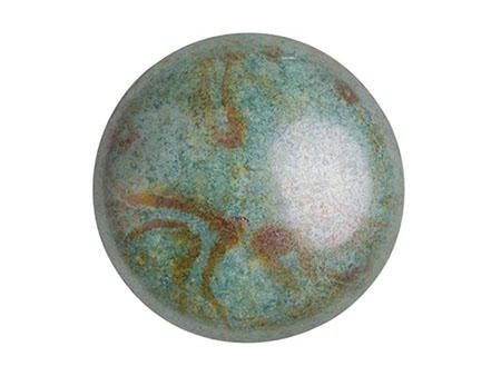 Cabochans Par Puca®, CAB18-0300-65431, Opaque Mix Blue Green Ceramic Look For Discount