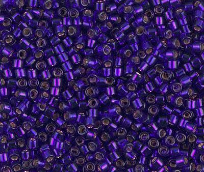 Miyuki Delica Bead 10 0, DBM0610, Dyed Silver Lined Dark Violet Online Sale