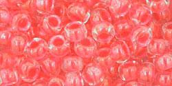 Toho 6 0 Round Japanese Seed Bead, TR6-803, Luminous Neon Salmon Sale