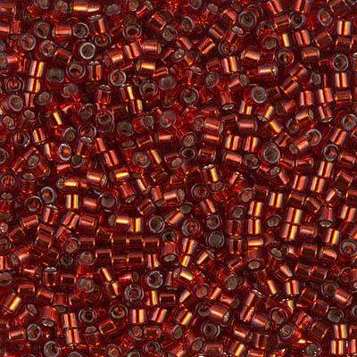 Miyuki Delica Bead 10 0, DBM0603, Dyed Silver Lined Brick Red For Cheap