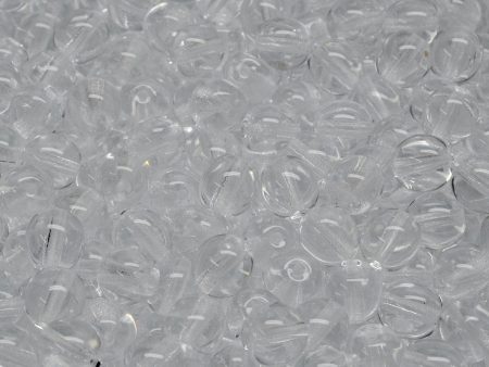 6mm Czech Round Druk Bead, Crystal, 50 pieces For Discount