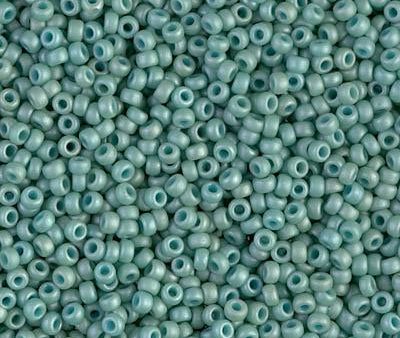 Miyuki 11 Round Seed Bead, 11-2028, Matte Opaque Sea Foam Luster Discount