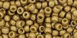 Toho 8 0 Round Japanese Seed Bead, TR8-592FPF, Matte Champagne Galv PermaFinish Online now