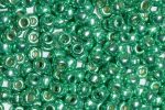 Toho 8 0 Round Japanese Seed Bead, TR8-588PF, Spearmint Galv PermaFinish For Sale