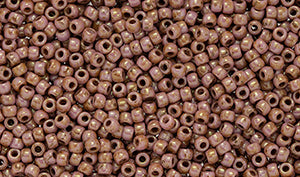 Matubo 11 0 Seed Beads, Luster Opaque Rose Gold Topaz, 8 grams Hot on Sale