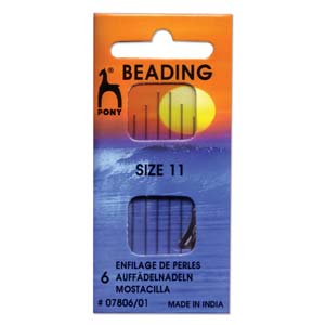 Pony Beading Needles #11, 6 pack Online Sale