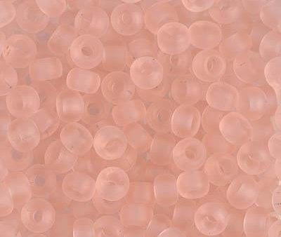 Miyuki 6 Round Seed Bead, 6-155F, Matte Transparent Light Tea Rose For Discount