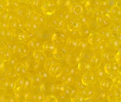 Miyuki 6 Round Seed Bead, 6-136, Transparent Yellow, 10 grams For Sale