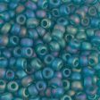 Miyuki 6 Round Seed Bead, 6-2405FR, Matte Transparent Teal AB, 10 grams Discount