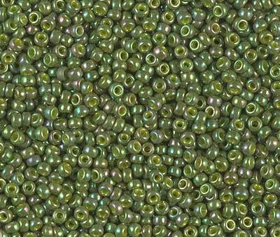 Miyuki 11 Round Seed Bead, 11-1897, Opaque Golden Olive Luster Cheap