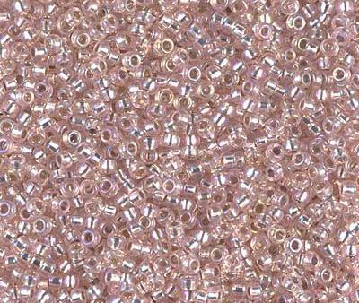 Miyuki 11 Round Seed Bead, 11-1023, Silver Lined Light Blush AB Online Hot Sale