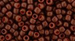 Toho 8 0 Round Japanese Seed Bead, TR8-2610F, Semi-Glazed Burnt Sienna Online Sale