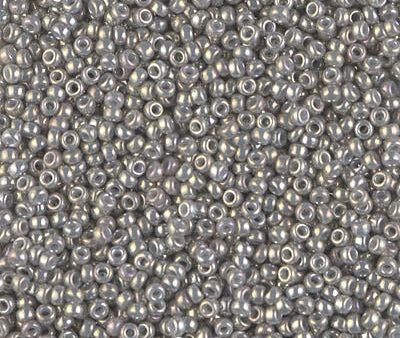 Miyuki 11 Round Seed Bead, 11-1865, Opaque Smoke Gray Luster on Sale