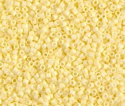 Miyuki Delica Bead 11 0 - DB2101 - Duracoat Opaque Light Lemon Ice Fashion